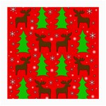 Reindeer and Xmas trees pattern Medium Glasses Cloth