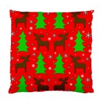 Reindeer and Xmas trees pattern Standard Cushion Case (One Side)