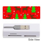 Reindeer and Xmas trees pattern Memory Card Reader (Stick) 