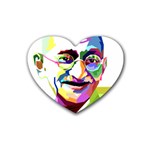 Ghandi Rubber Coaster (Heart) 