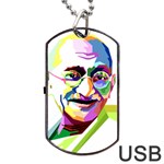 Ghandi Dog Tag USB Flash (One Side)