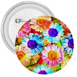 Colorful Daisy Garden 3  Buttons