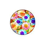 Colorful Daisy Garden Hat Clip Ball Marker (4 pack)