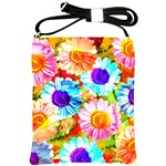 Colorful Daisy Garden Shoulder Sling Bags