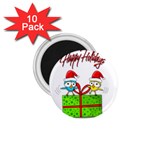 Cute Xmas birds 1.75  Magnets (10 pack) 
