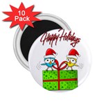Cute Xmas birds 2.25  Magnets (10 pack) 