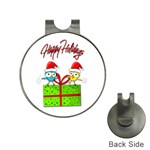 Cute Xmas birds Hat Clips with Golf Markers