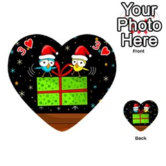 Cute Christmas birds Playing Cards 54 (Heart)  from UrbanLoad.com Front - Heart3