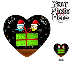 Cute Christmas birds Playing Cards 54 (Heart)  from UrbanLoad.com Front - Club4