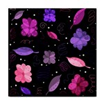 Purple and pink flowers  Tile Coasters