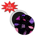 Purple and pink flowers  1.75  Magnets (10 pack) 