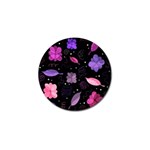 Purple and pink flowers  Golf Ball Marker