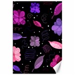Purple and pink flowers  Canvas 20  x 30  