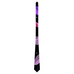 Purple and pink flowers  Neckties (One Side) 