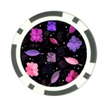 Purple and pink flowers  Poker Chip Card Guards (10 pack) 