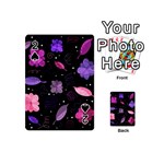 Purple and pink flowers  Playing Cards 54 (Mini) 
