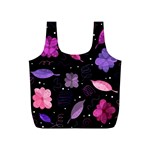 Purple and pink flowers  Full Print Recycle Bags (S) 