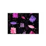 Purple and pink flowers  Satin Wrap