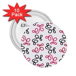 Red elegance  2.25  Buttons (10 pack) 