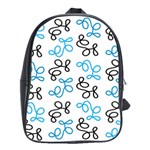 Blue elegance  School Bags(Large) 