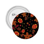 Flowers and ladybugs 2 2.25  Buttons