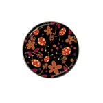 Flowers and ladybugs 2 Hat Clip Ball Marker