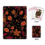 Flowers and ladybugs 2 Playing Card