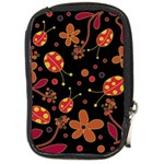 Flowers and ladybugs 2 Compact Camera Cases