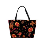Flowers and ladybugs 2 Shoulder Handbags