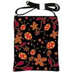 Flowers and ladybugs 2 Shoulder Sling Bags