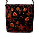 Flowers and ladybugs 2 Flap Messenger Bag (L) 