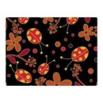 Flowers and ladybugs 2 Double Sided Flano Blanket (Mini) 