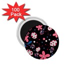 Pink ladybugs and flowers  1.75  Magnets (100 pack) 