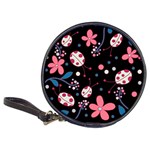 Pink ladybugs and flowers  Classic 20-CD Wallets