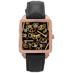 Bakery 2 Rose Gold Leather Watch 