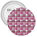 Pink plaid pattern 3  Buttons