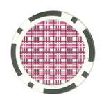 Pink plaid pattern Poker Chip Card Guards (10 pack) 