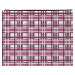Pink plaid pattern Cosmetic Bag (XXXL) 