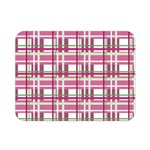 Pink plaid pattern Double Sided Flano Blanket (Mini) 
