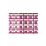 Pink plaid pattern Satin Wrap