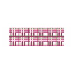 Pink plaid pattern Satin Scarf (Oblong)