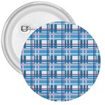 Blue plaid pattern 3  Buttons