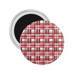 Red plaid pattern 2.25  Magnets