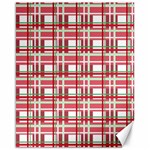 Red plaid pattern Canvas 16  x 20  