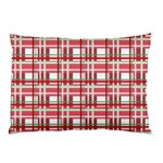 Red plaid pattern Pillow Case (Two Sides)
