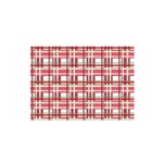 Red plaid pattern Satin Wrap