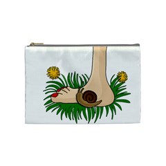 Barefoot in the grass Cosmetic Bag (Medium)  from UrbanLoad.com Front