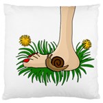 Barefoot in the grass Large Cushion Case (One Side)