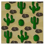 Cactuses Large Satin Scarf (Square)