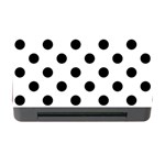 Polka Dots - Black on White Memory Card Reader with CF